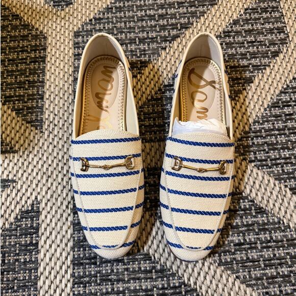 Sam Edelman Loraine Loafer Cobalt Stripe Womens Size 7.5M - Picture 3 of 9